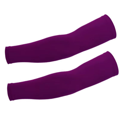 1 Pair Arm Sleeve Cycling Arm Warmers Summer Bike Bicycle Running Arm Sleeves Basketball Volleyball UV Protection Arm Warmers