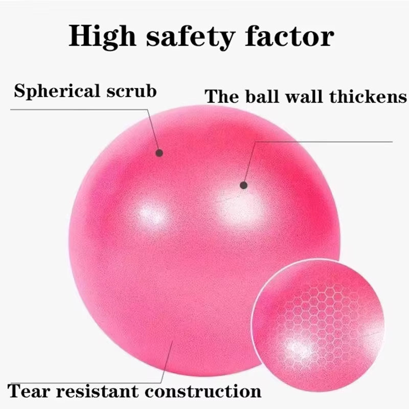 25Cm Pilates Ball Explosion-Proof Yoga Core Ball Indoor Balance Exercise Gym Ball for Fitness Pilates Equipment