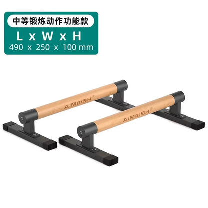 1 Pair Gym Push-Up Bar Stands with Handles Chest Abdomen Arms Back Bodybuilding Training Handstand Parallel Rod Gym Accessories