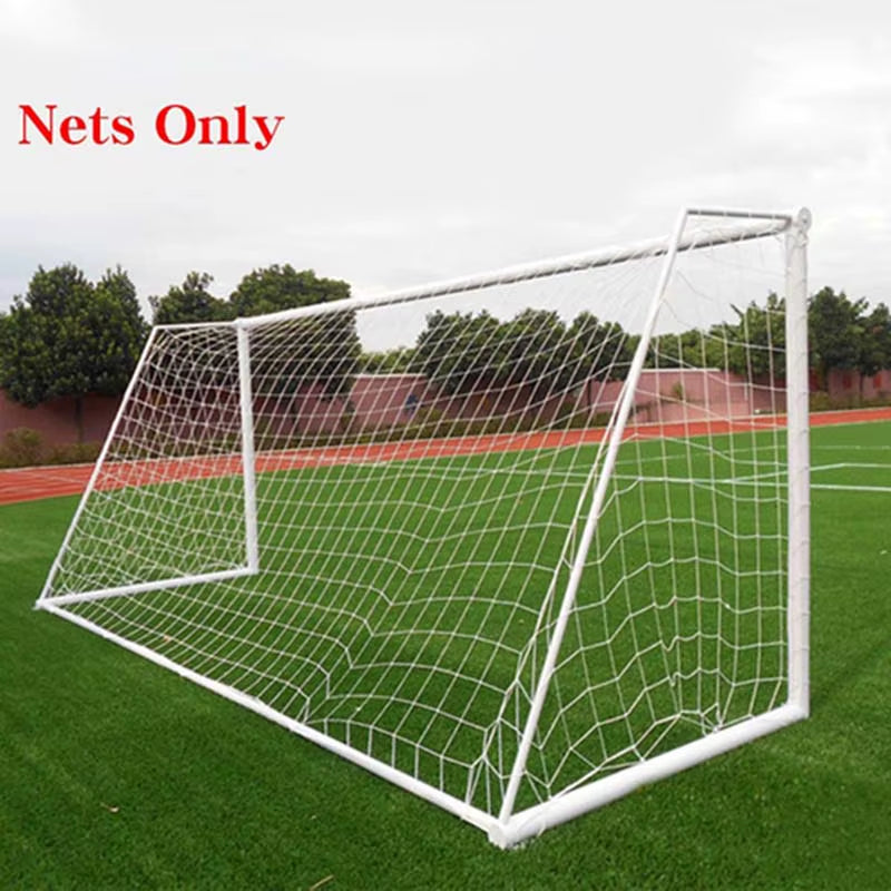 Full Size Football Net for Soccer Goal Post Junior Sports Training 1.8M X 1.2M 3M X 2M Football Net High Quality Soccer Net