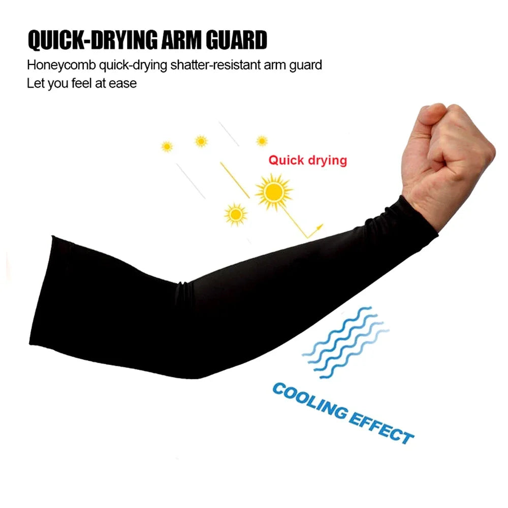 1PC Sports Arm Compression Sleeve Basketball Cycling Arm Warmer Summer Running UV Protection Volleyball Sunscreen Bands