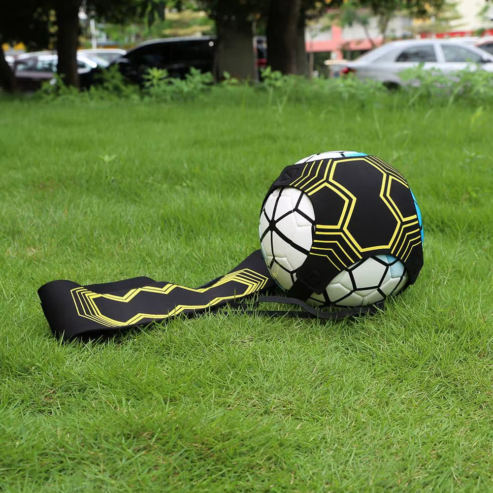 Football Kick Trainer Nylon Cloth Soccer Ball Solo Practice Elastic Soccer Trainer Solo Belt Auxiliary Fitness Equipment