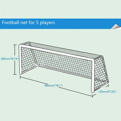 Full Size Football Net for Soccer Goal Post Junior Sports Training 1.8M X 1.2M 3M X 2M Football Net High Quality Soccer Net